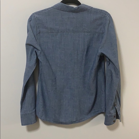 Denim Button-up Blouse - Picture 4 of 4
